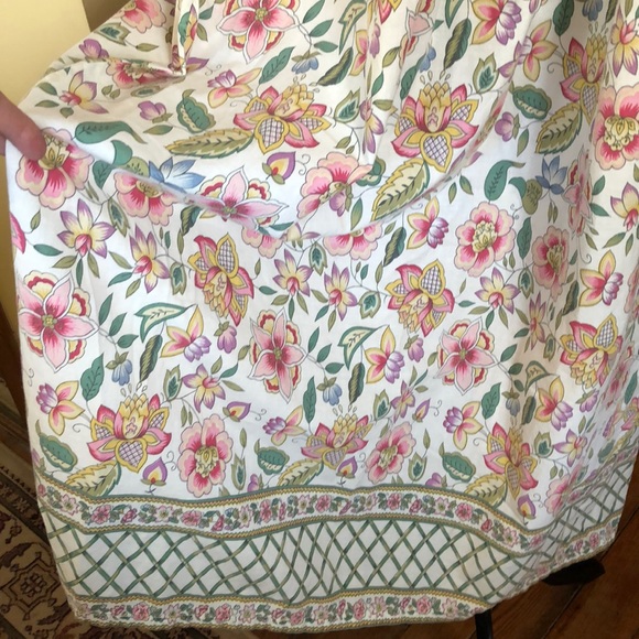 Vintage SUTA Floral Dress PinTuck Nepal BREEZY FUN Cottage Core Ruffle Flounce - Picture 8 of 8